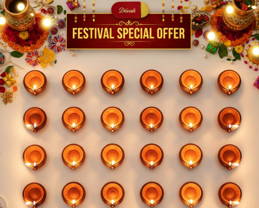 Pack of 12 Pcs Water LED Sensor Diya for Diwali